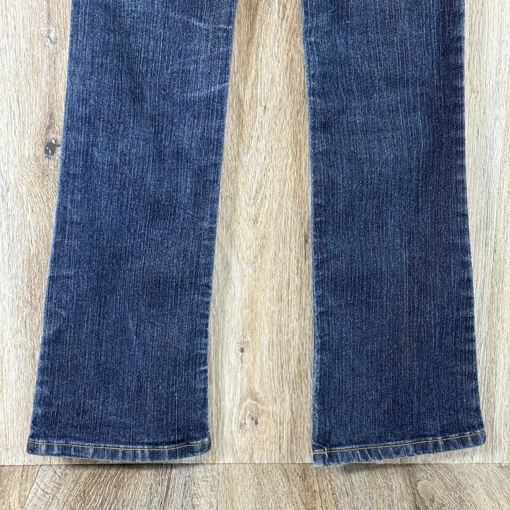 90s Southpole Jeans Womens Juniors 1 Bootcut Low Rise Fade Embroidered 25x29.5 - Picture 6 of 13